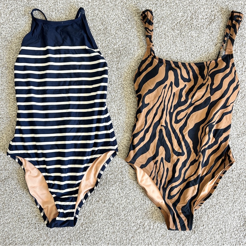 NWT Pair of J.Crew One-Piece Bathing-suits - size 4